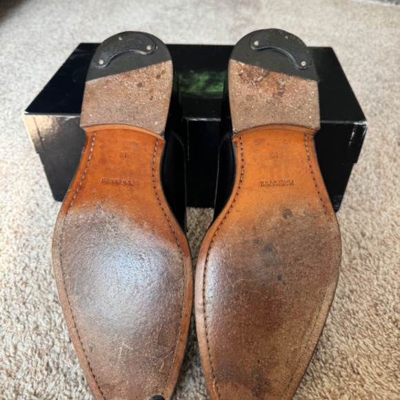 MAGNANNI GREY (CHARCOAL) MEDALLION PLAIN TOE MONK STRAP - Picture 8 of 9